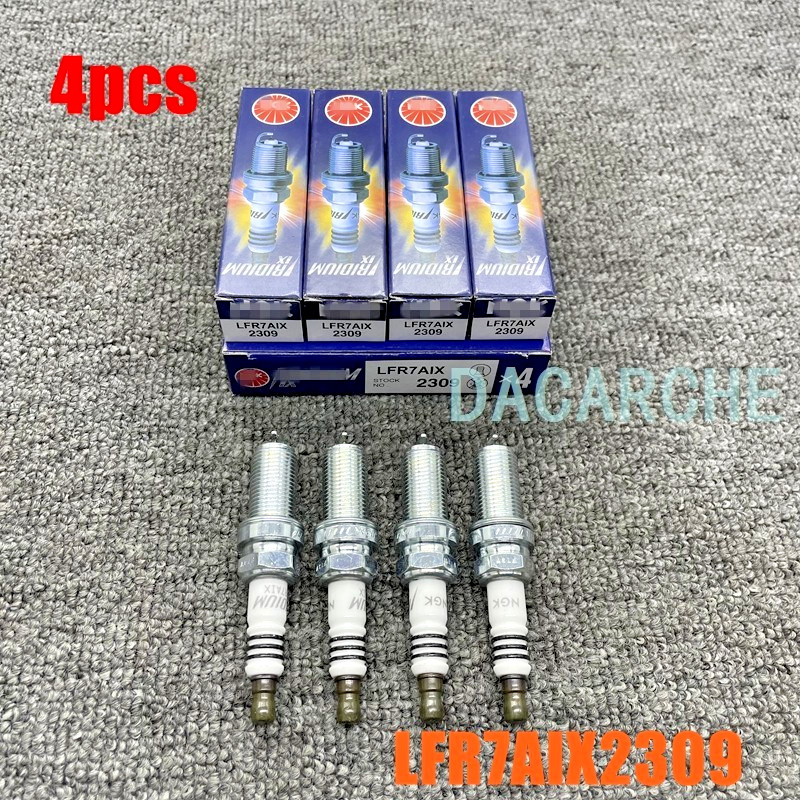 NEW 1 set of 4  Iridium IX spark plugs LFR7AIX 2309 For NGK