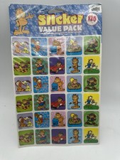 Garfield Sticker Value Pack 120 Stickers 4 Sheets Total New Sealed Smello Mello