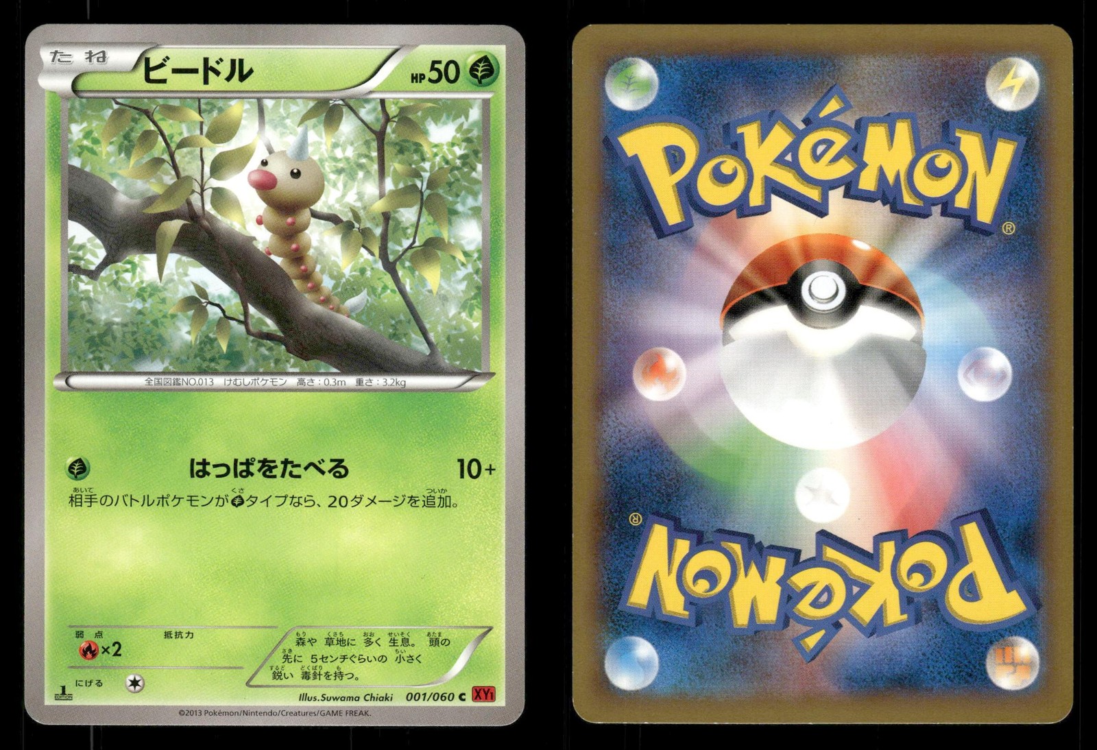 Weedle 001/060 Collection Y XY1 Japanese MP