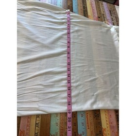 Vintage Deena Lingerie Full Slip Dress Sz 38 Ivory Yellow Floral Lace Trim USA