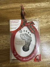 Pearhead Babyprints Keepsake Baby Handprint/Footprint Ornament My First Christma