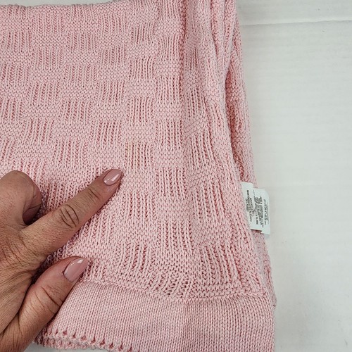 Child of Mine by Carter's pink knit baby blanket - Picture 4 of 5