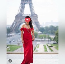 Pronovias Red Evening Dress