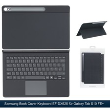 Original Samsung Book Cover Keyboard EF-DX625 für Galaxy Tab S10 FE+ schwarz