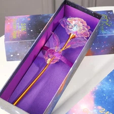 Rose Flower In Glass Gifts For Women Wife Her Valentine Girlfriend Birthday Gift