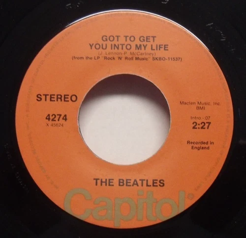 The Beatles - Got To Get You Into My Life - 1976 Capitol Reissue 45