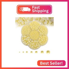 5600PCS Half Round Pearls Flatback Imitation Pearls for Crafts,7 Sizes for DIY N