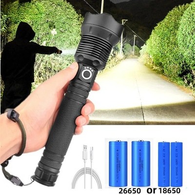 USB leistungsstarke xhp70.2 Taschenlampe superhell wiederaufladbar Zoom LED