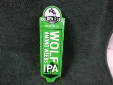 Vintage Golden Road Brewing LA Wolf Among Weeds IPA Green Beer Tap Handle Knob