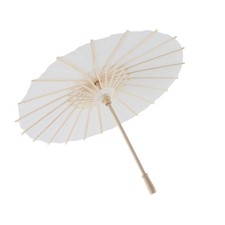  40cm White Color Paper Decorative Umbrella Parasol School Decor Photo Prop