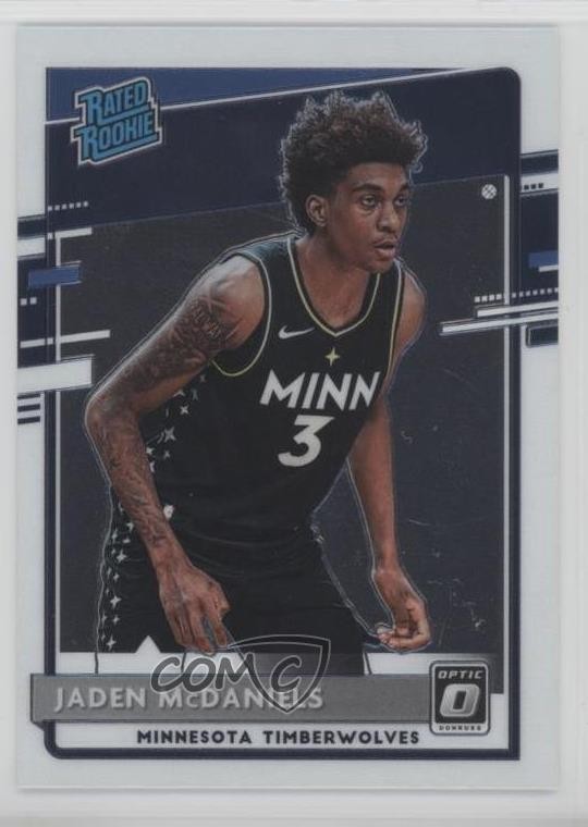 2020-21 Panini Donruss Optic Rated Rookie Jaden McDaniels #178 12db