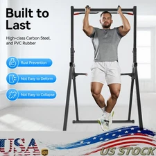 200KG Triangular Pull Up Dip Station Bar for Home Gym Strength Train Adjustable