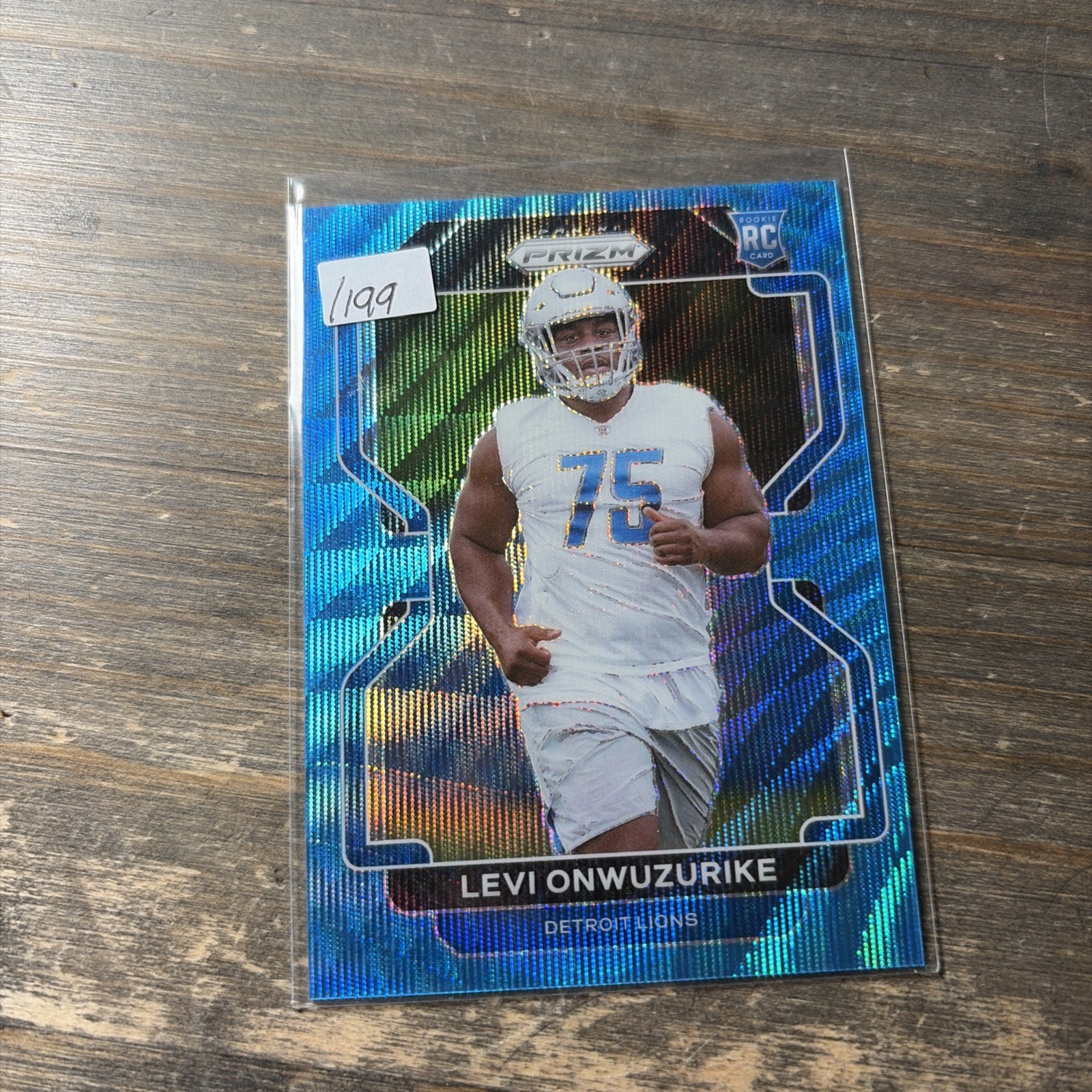 Levi Onwuzurike Panini Prizm #423 Blue Wave
