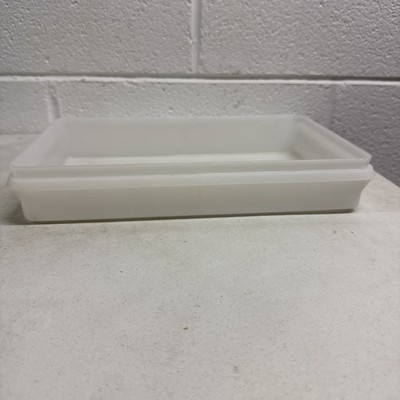 Tupperware #794 Vintage Sheer 11 x 7 Deli Bacon Keeper Food container no lid!