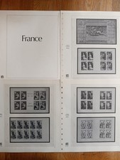 France pages timbre reliure Safe Dual Années 1952 à 2005 Croix-Rouge complet