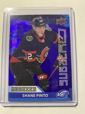 2021-22 Upper Deck Ice Sub Zero Shane Pinto 334/999 #SZ-32 Ottawa Senators