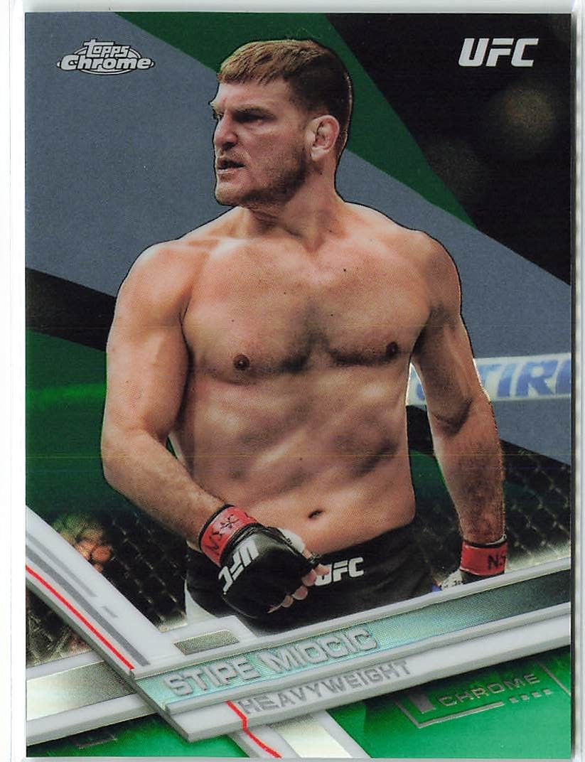 2017 Topps Chrome UFC - Green Refractor - 97/99 Stipe Miocic #19