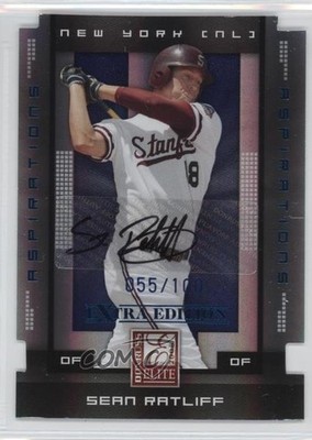 2008 Donruss Elite Extra Edition Aspirations Die-Cut /100 Sean Ratliff Auto 0c2
