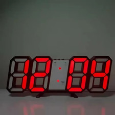 3D LED Digital Alarm Clock, Wall Clock Time/date/temperature For Home/kitchen