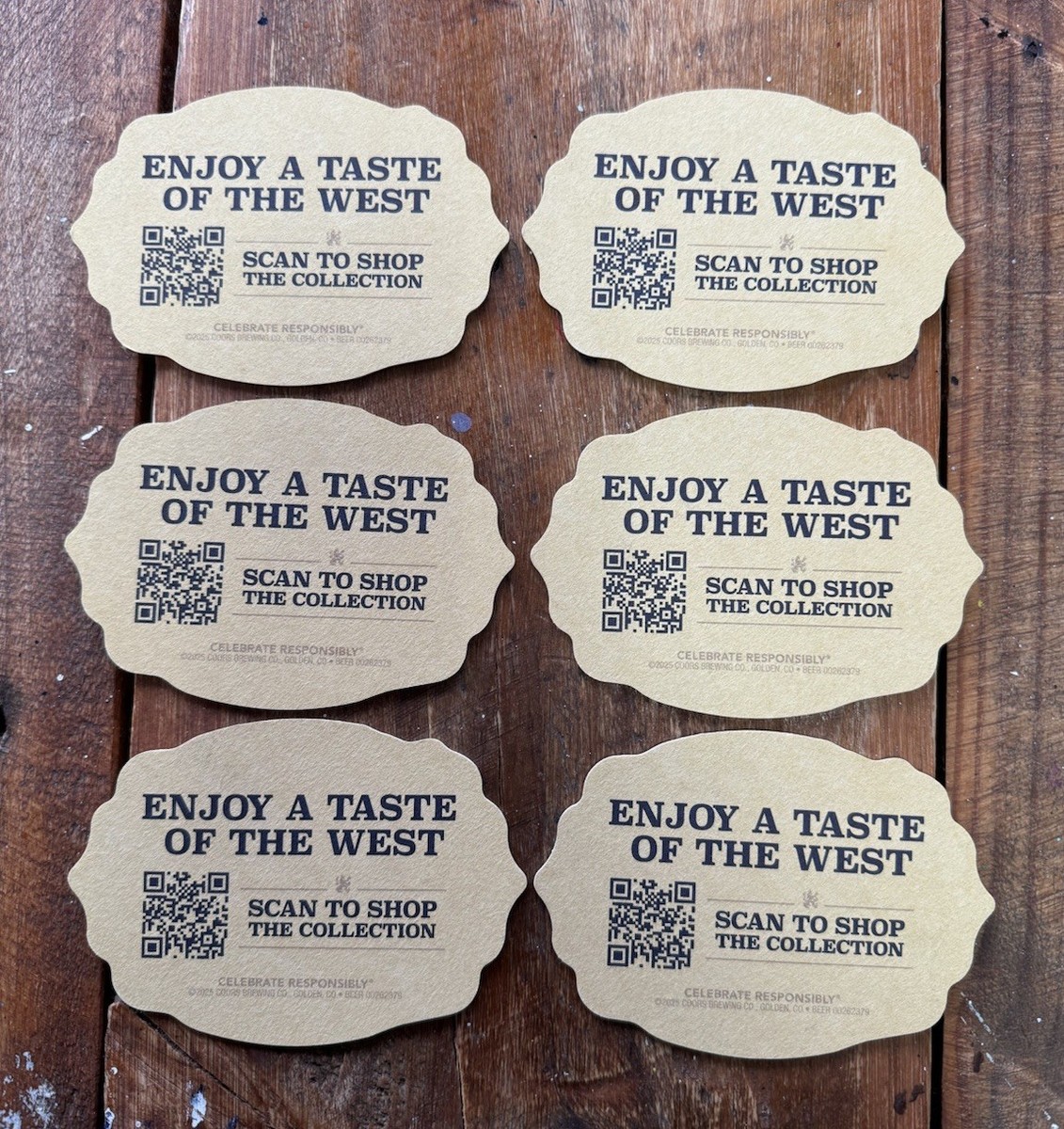Set of 6 Coors Banquet × Wrangler Jeans Collaboration Beer