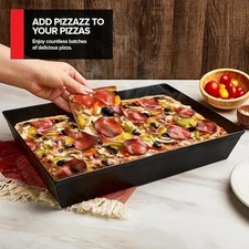 10x14 Inch Detroit Style Pizza Pan – Nonstick Heavy-Duty Kitchen Bakeware