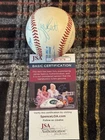 George Brett & Dave Stieb Autographed OAL Baseball JSA COA Royals MLB Ball Nice