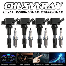 Ignition Coil Pack and Iridium Spark Plugs Kit, UF764 93175, for Hyundai Sonata