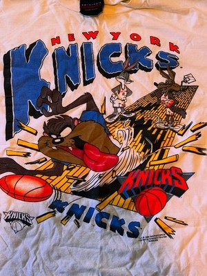 Looney Tunes x Taz New York Knicks Basketball 90s T shirt Rare tee HN6167