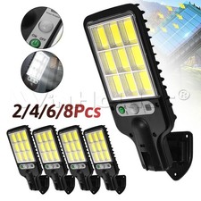 2/4/6/8Pack 6000W LED Solar PIR Motion Sensor Wall Light Outdoor Lamp w/Remote