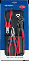 Knipex Werkstatt Zangen Set 3 Tlg 002009V01 Wapu Kombi Zange Seitenschneider Neu