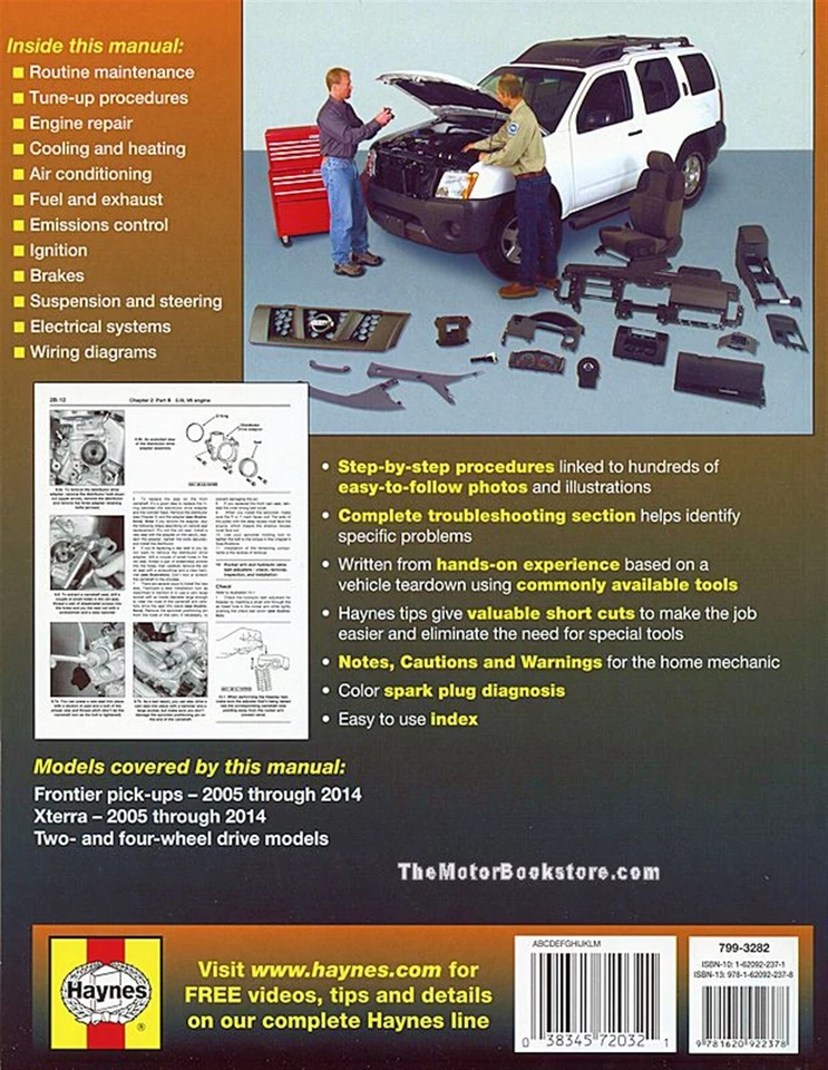 Nissan Frontier, Xterra Repair Manual 2005-2014 - Image 2 of 3