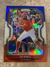 2021 Panini Prizm Red White & Blue Prizm Jo Adell RC #191 Los Angeles Angels
