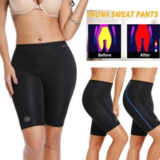 Sauna Sweat Shorts Women Slimming Neoprene Workout Capri Anti-Cellulite Pants