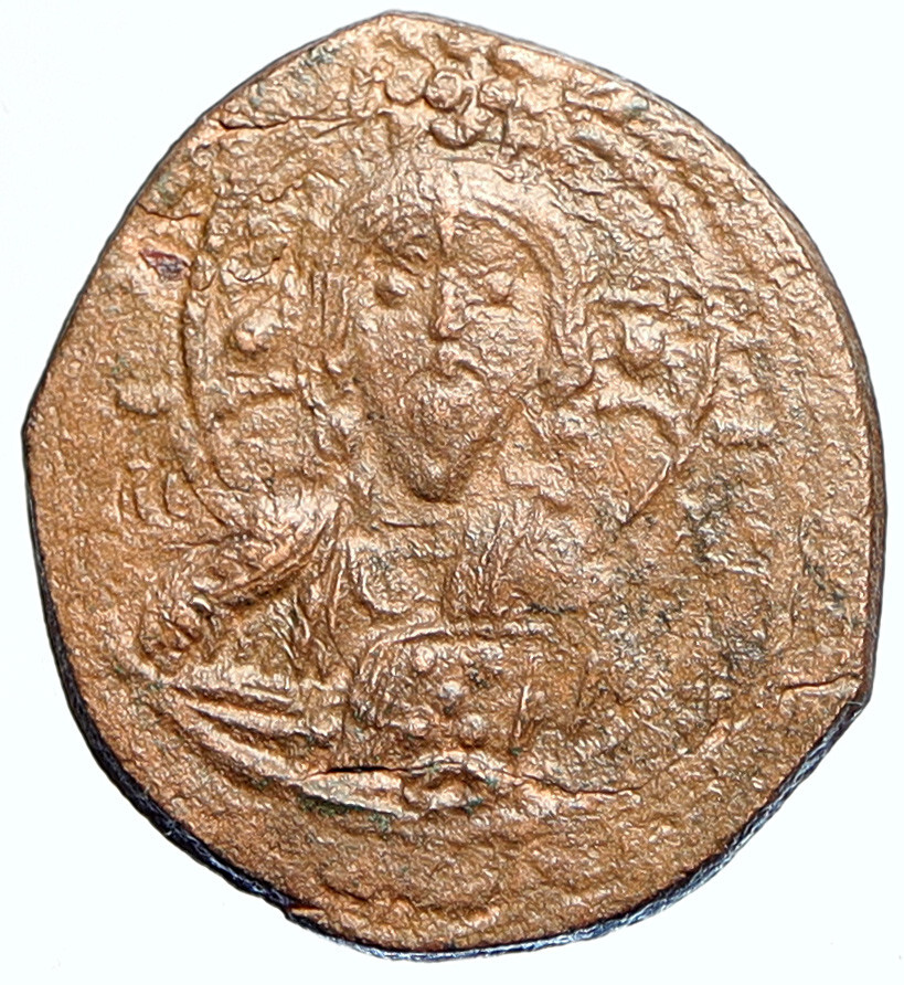 JESUS CHRIST Class I Anonymous Ancient Byzantine Follis Coin