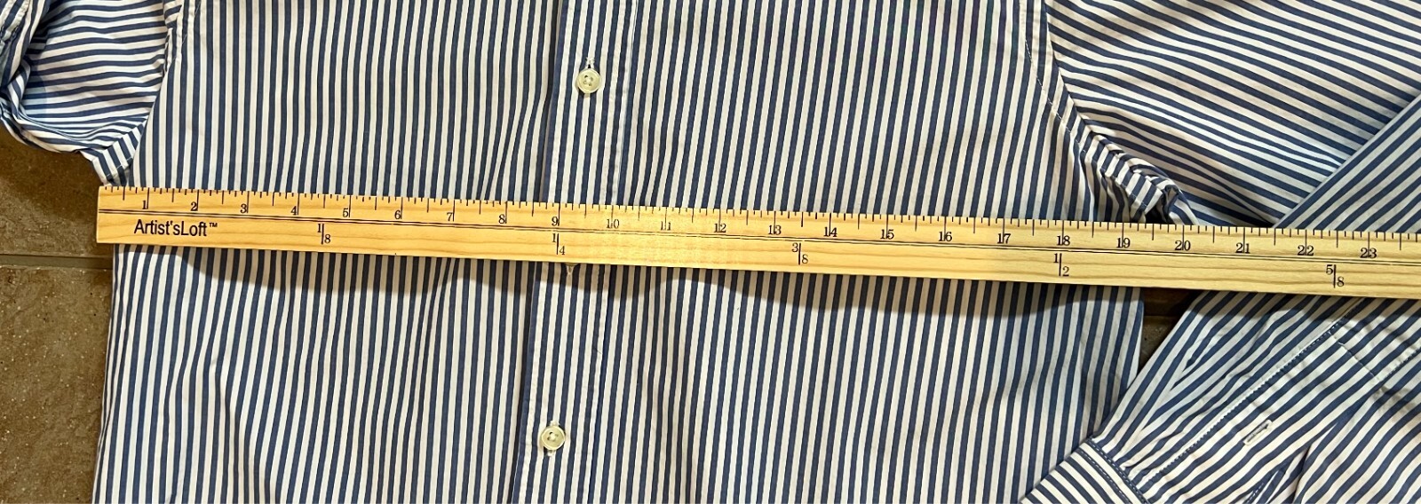 Rainforest button down medium shirt vertical stri… - image 7