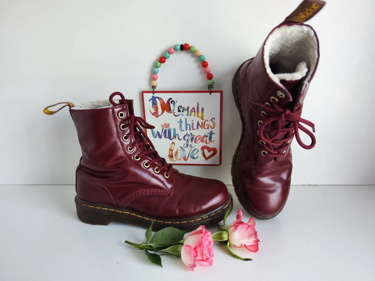 Dr Martens 1460 8 hole Pascal Shiraz Serena fur lined shearling