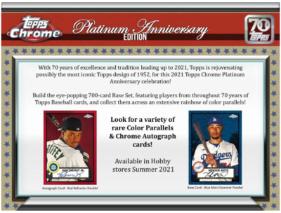 2021 Topps Chrome Platinum Anniversary Baseball *YOU PICK* #1-350 40% OFF!