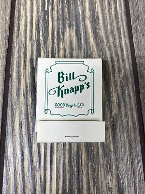 Bill Knapps Good Things To Eat Match Book Mid Americas Finest