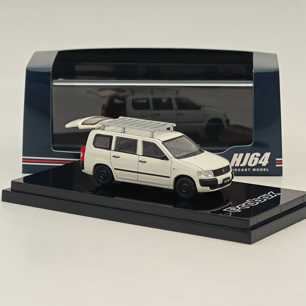Hobby Japan 1/64 PROBOX Customized ver. with ROOF CARRIER White
