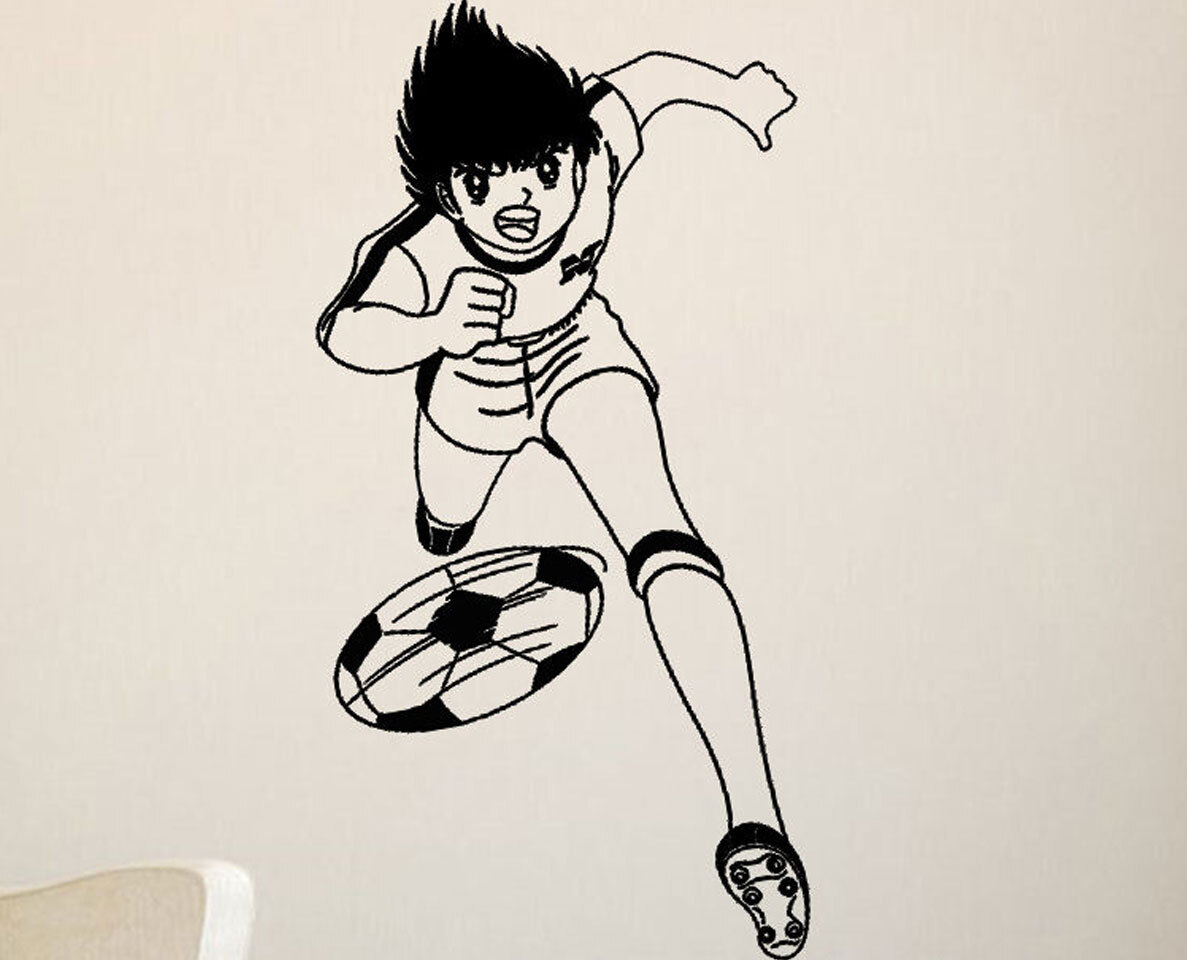 Japanese anime Captain Tsubasa Tsubasa Ozora Sticker for Home Wall