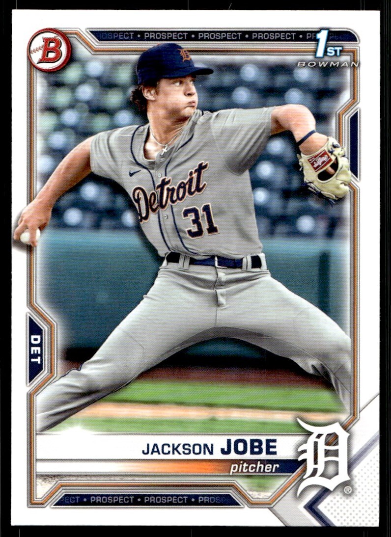 2021 Bowman Draft Jackson Jobe G229 Detroit Tigers #BD-69