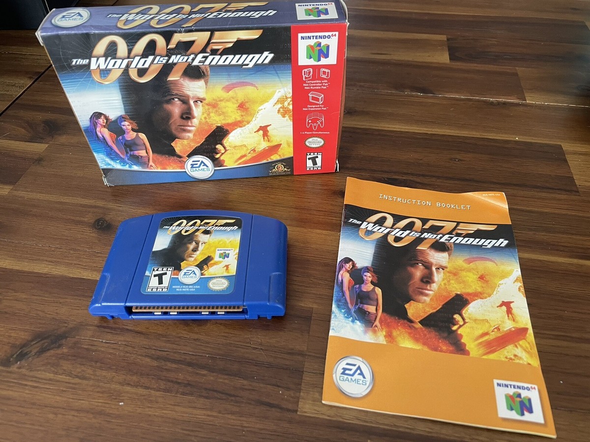 007 The World Is Not Enough N64 Complete In Box Tested