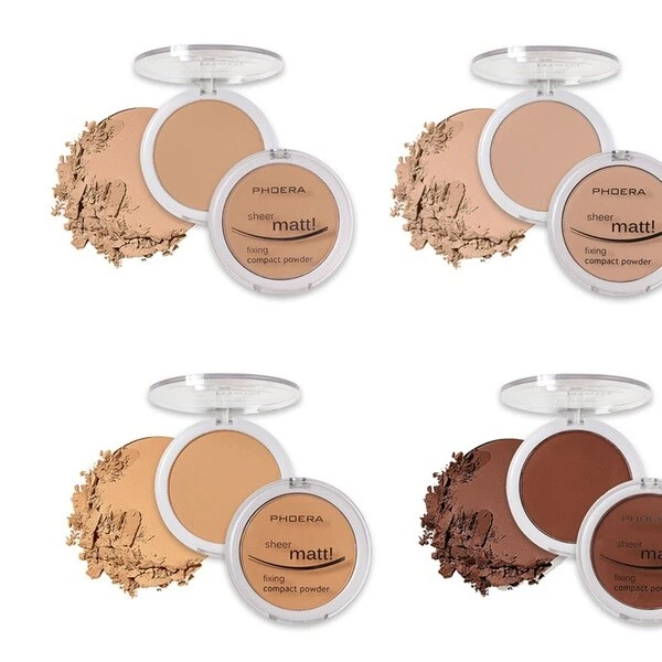 PHOERA MATTE SETTING COMPACT PRESSED POWDER FACE FOUNDATION MAKE UP BASE FIXER - Image 3 of 4