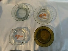 LOT of FOUR Vintage HOTEL ASHTRAYS Ramada-Howard Johnson-TraveLodge-Best Western