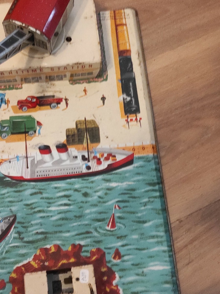 Joustra gare maritime 1960 - Jouet en étain - Catawiki