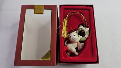 LENOX 2008 SWINGIN INTO CHRISTMAS KITTY CAT ORNAMENT --  New in Box