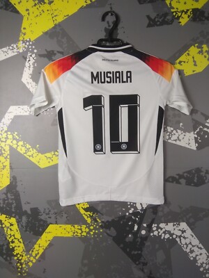 Musiala Germany Team Jersey Home Football Shirt 2024 Adidas Young