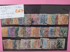 ITALIE COLLECTION DE TIMBRES CLASSIQUES OBLITERES  2 PHOTOS lot 267
