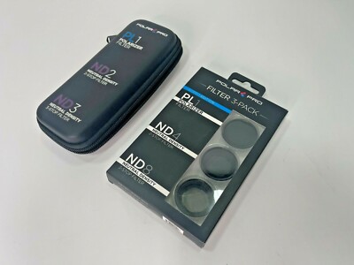 PolarPro P3001 Filter 3-Pack – Low Profile ND4 ND8 PL1 for GoPro