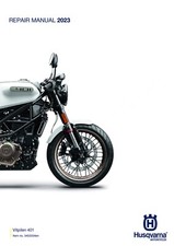 Husqvarna Service Workshop Shop Repair Manual Book 2023 Vitpilen 401 UK